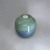 Seafern ceramic urn with fitted tealight candle holder showing gentle color transition