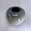 Solstice ceramic urn showing detailed charcoal grey speckled glaze texture