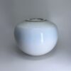 Aurora medium sized Cremation Urn 3 Handmade ceramic cremation urn in soft blue glaze with rounded vessel shape